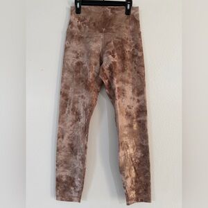 LULULEMON Align HR Pant 25" Size 6 Radiate Foil French Press Metallic Brown Nulu